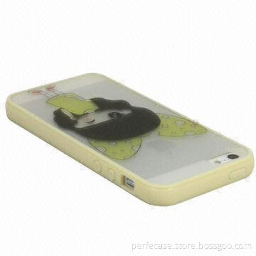 Silicone case for iPhone 5, low MOQ of 200pcs, each piece with different pattern available